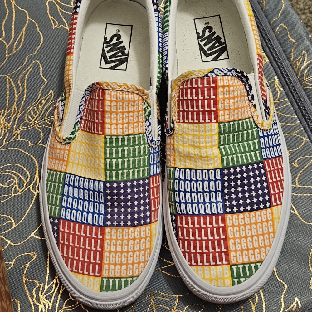 Vans Colorful Patchwork Slip-On Sneakers